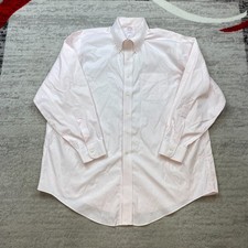 VTG Brooks Brothers Oxford Button Shirt 17.5 - 34 Pink OCBD Outdoors Mens 90s
