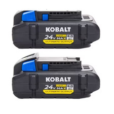 Kobalt 24V MAX 4.0Ah Lithium-Ion Battery 2-Pack Genuine OEM KB 424-03