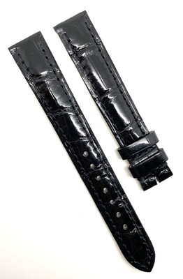 Zenith 15mm x 14mm Black Alligator Watch Strap Band 672 N New Authentic OEM
