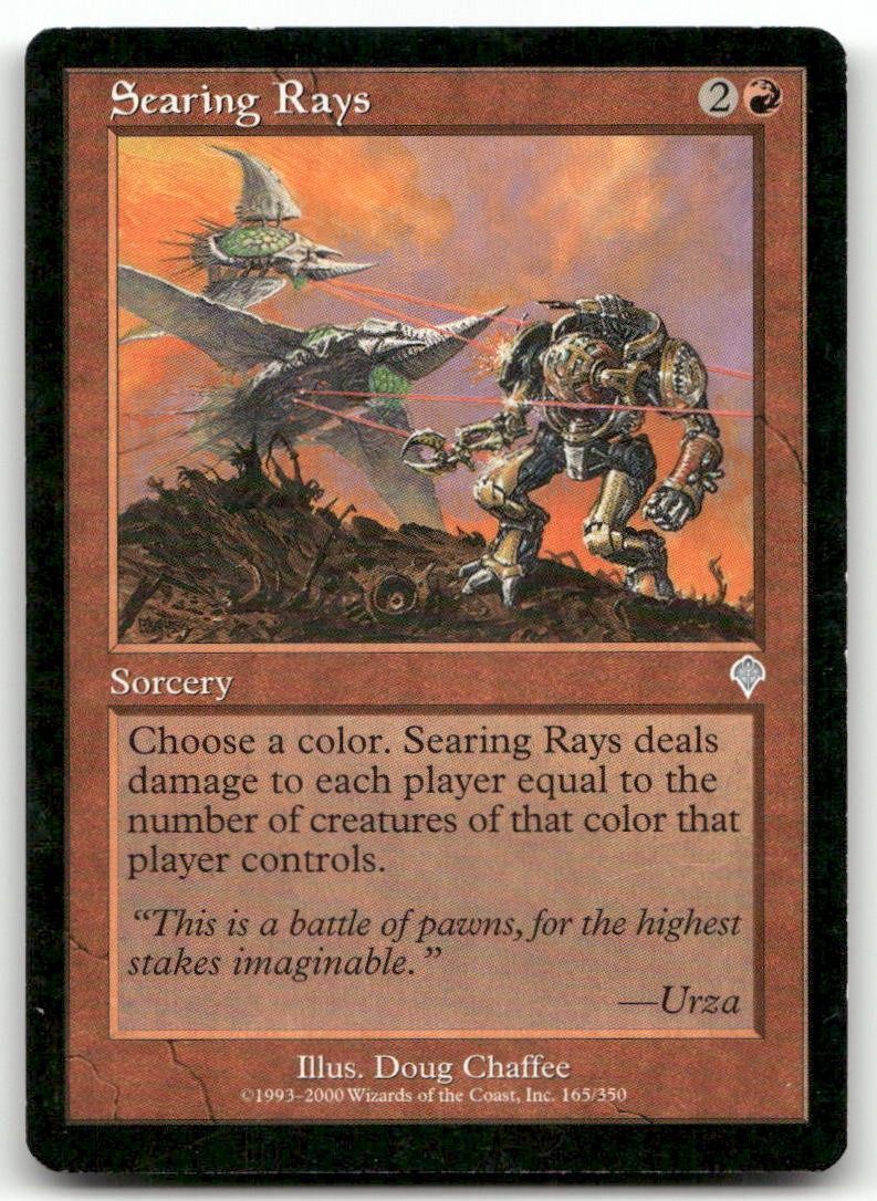 Searing Rays #165 (MP) Invasion INV Magic MTG