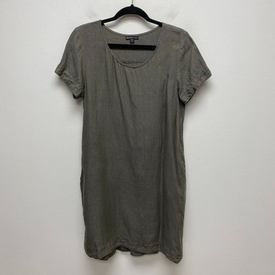 chinese dress ladies Linen Halter Dress - Grey Sky Pigment