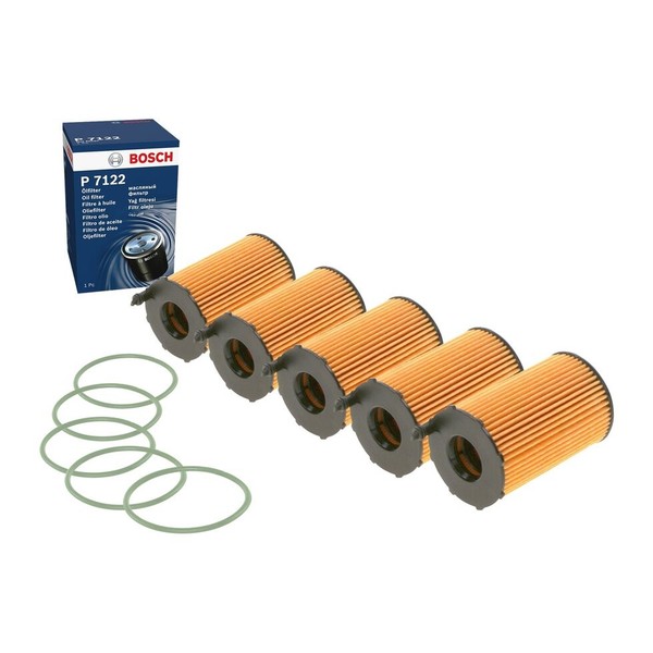 5X ÖLfilter Bosch F 026 407 122 FüR Porsche Audi Vw Cayenne A7 Sportback A6 C7-image