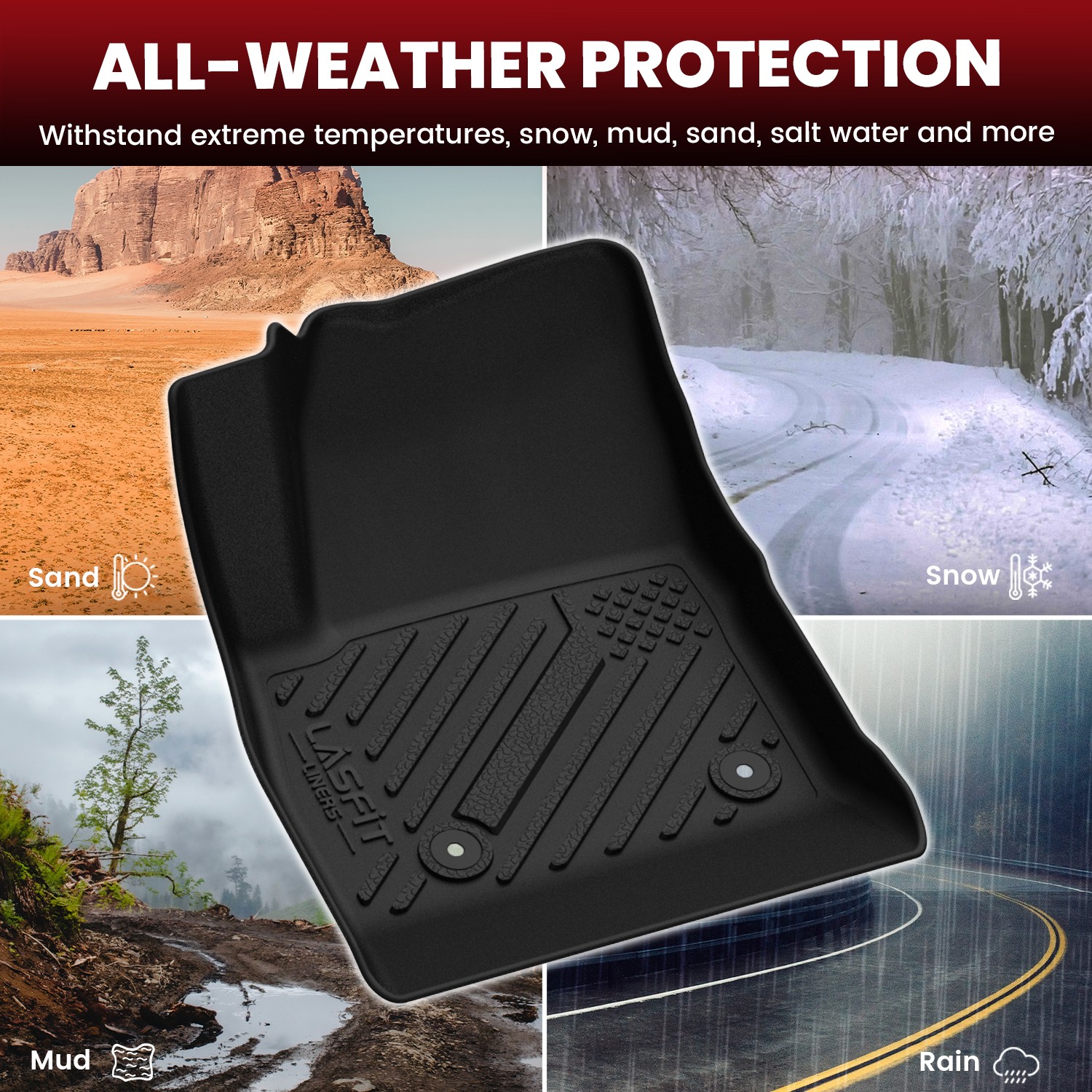 Floor Mats for Chevrolet Cruze 2016-2020 Protection 1st & 2nd Row Floor Liners