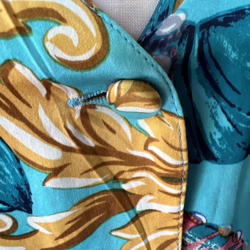 Victoria's Secret Seiden Nachthemd Gold Label L Blau Langarm Coastal Girl - Bild 3 von 6