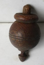 Wooden Carved Spinning Top Toy Neat Hand Carved Vintage Spinning Top Toy