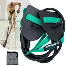 Ferok Pro - Swimming Resistance Band with Hand Paddles, Stretch Cord, Fitness...