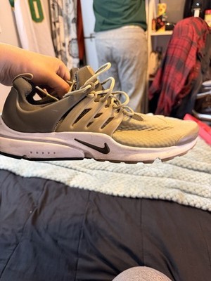 Nike Air Presto Olive Green Running Sneaker Black White Size 13 Slim Fit Light
