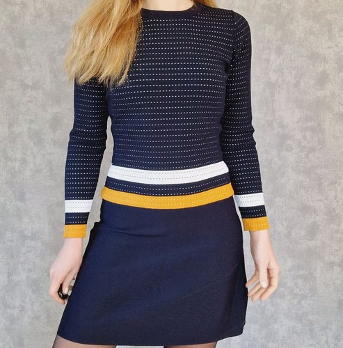 Kleid Morgan De Toi 38 M Blau Kurz Langarm Wie Neu Strickkleid Shiftkleid