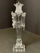 9” Christian Lacroix Clear Acrylic Nutcracker King Collectible Figure Decor
