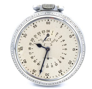 Orologio da tasca Longines U.S. Army GCT tipo A 13 16s 21j regolato anni '40 #WB6431 2