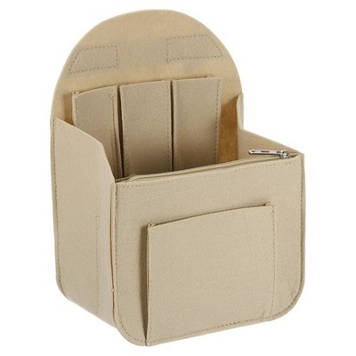 Portable Felt Organizer Bags for Backpack 7.7'' x 5'' x 11'' Grey