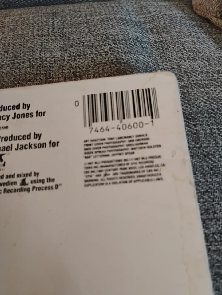 Michael Jackson - Bad 1987 Vinyl 1st press Epic E40600 Carrollton Pressing - Bild 4 von 4