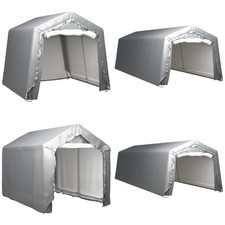 Storage Tent Outdoor Canopy Garden Tent Pavilion Carport Steel Grey