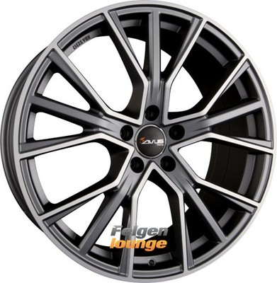 4x AVUS Racing AF18 Matt Anthracite Polished 8,5x20 ET45 5x112
