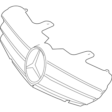 2007-2010 Mercedes-Benz CL Front Bumper Grille | A21688000839776