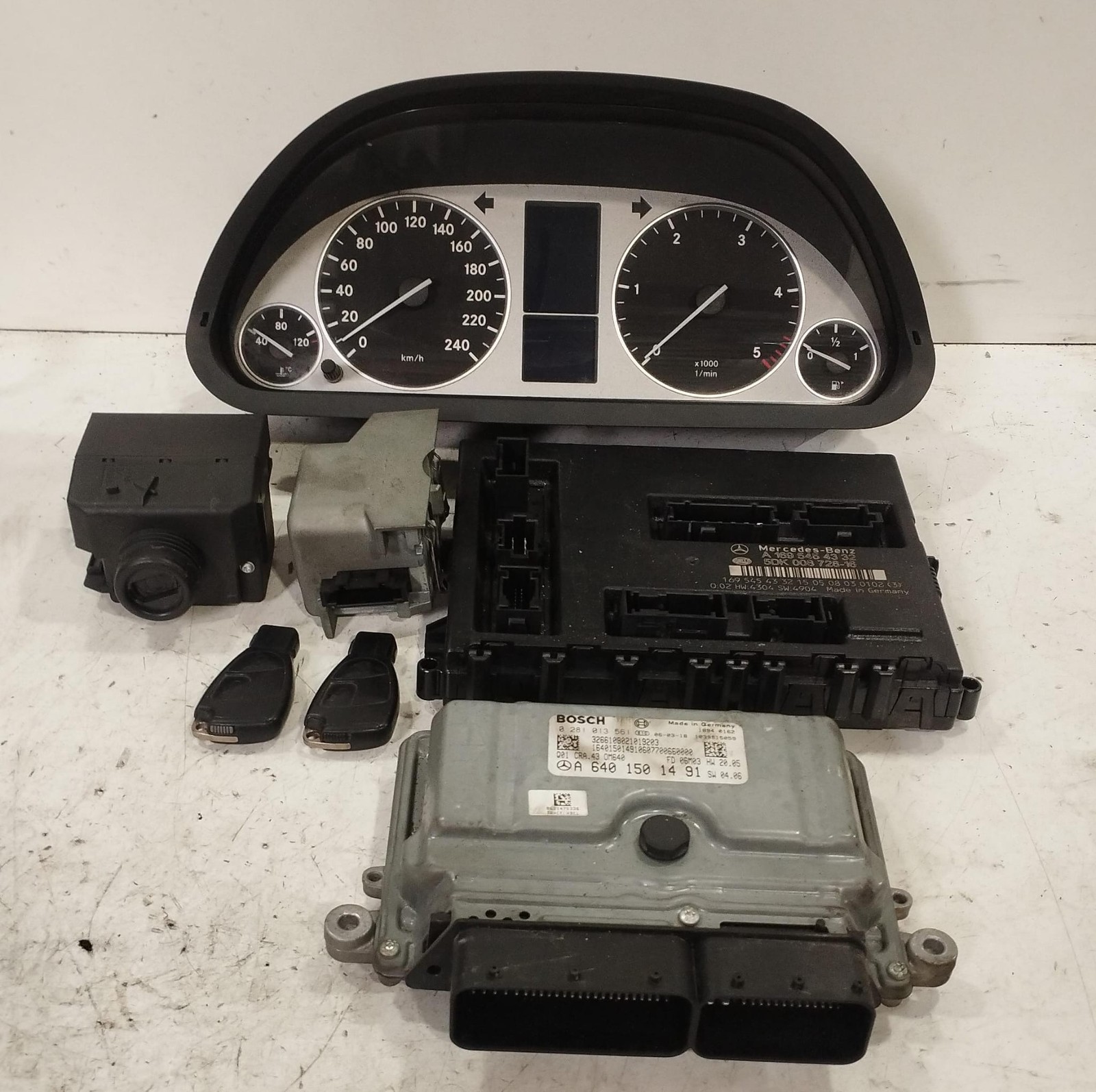KIT CHIAVE PER MERCEDES Classe B W245 1° Serie A6401501491 (05>11)