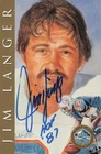 1998 NFL Hall of Fame GOLD Signature Series 4x6 Autograph Jim Langer OWB694