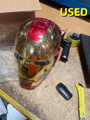 Iron Man Gold Mask Cosplay AUTOKING MK5 1:1 Helmet Wearable Voice-control New US