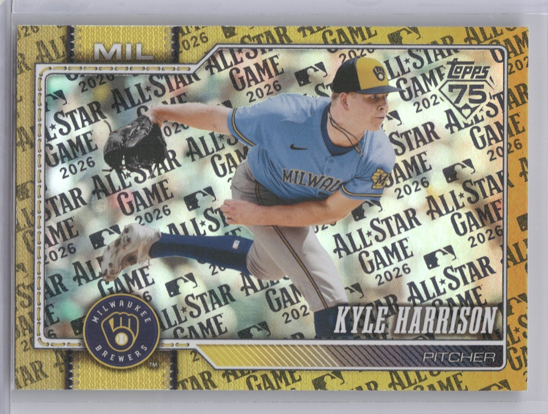 2026 Topps Series Two Kyle Harrison /50 Gold All Star Game #670 Brewers