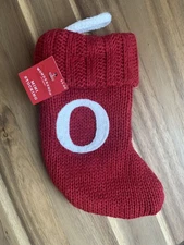 Letter O Wondershop Monogram Mini Christmas Stocking Initial Red Knit Target