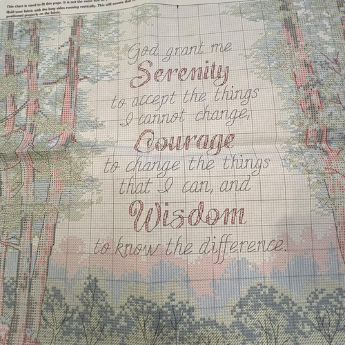 2005 Dimensions Gold Collection Cross Stitch Kit Serenity Courage Wisdom 35162 - Picture 3 of 11