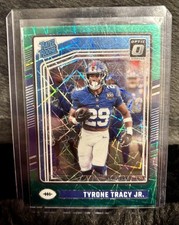 2024 Panini Donruss - Rated Rookie Tyrone Tracy Jr. Green Velocity (RC)