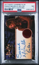 2017 Buffy Vampire Slayer Sarah Michelle Gellar Auto Relic Signed Card PSA 7