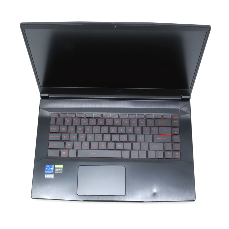 MSI GF63 15.6" Gaming Laptop: Core i7-11800H, 16GB 512GB SSD, GTX 1650, Warranty - Image 3 of 4