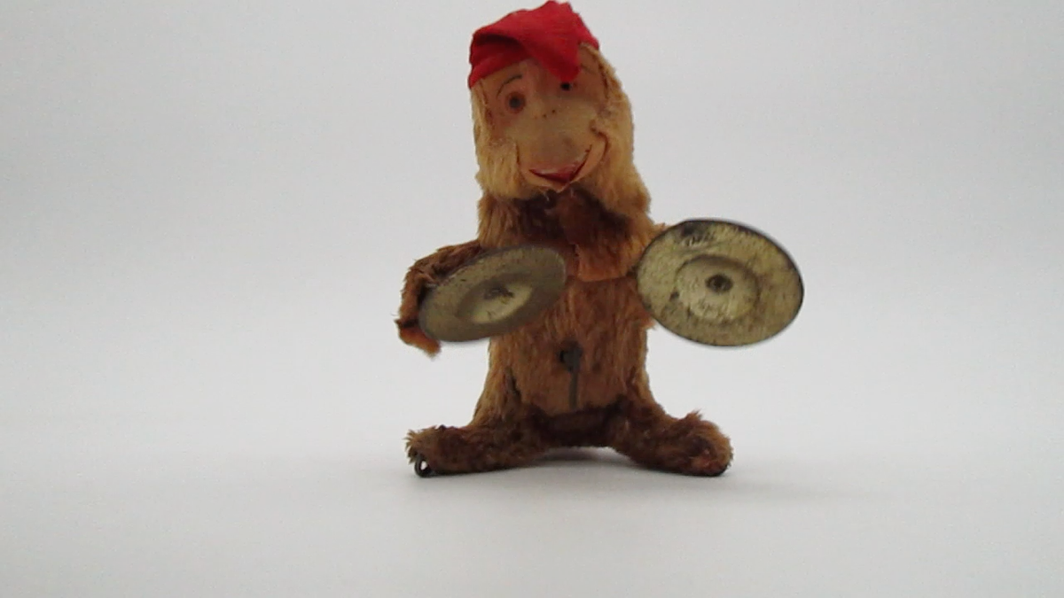2 Vintage Wind-Up Cymbal Monkeys: Alps Musical Chimp + Clockwork