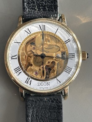 Zeon 17 Jewels Skelett Herrenuhr