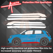 Se adapta a Alpine A290 2025-Faldas de alféizar lateral Protector de astillas de piedra Película de protección de pintura