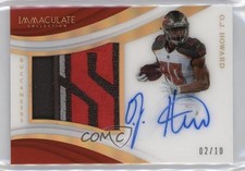 2018 Panini Immaculate Premium Gold 2/10 OJ Howard #PP-OJ Patch Auto 00o6