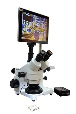 Electronics Repair Stereo Microscope 10 30× Boom, 4K Camera & 9  4k Screen