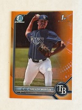 2022 Bowman Draft Chrome Orange Refractor 12/25 Trevor Martin #BDC-184