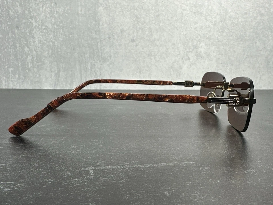 GAFAS DE SOL GUCCI SIN MONTURA GG1221S HABANA Y DORADO 004 LENTES ROJAS 1221S! ¡SE ENVÍA HOY! Foto 4 de 4