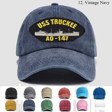 Customized Personalization Embroidered Hat Uss Truckee Ao-147, Trucker Hat, Gift