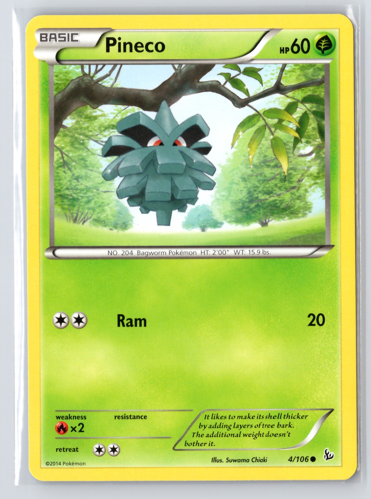 Pineco #4/106 XY - Flashfire Pokemon