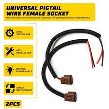 Extension Wire Pigtail Female 9006 U HB4 Two Harness Replacement Fog Light Plug