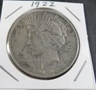 1922 Peace Dollar • 90% Silver • Circulated • Very Nice Detail!
