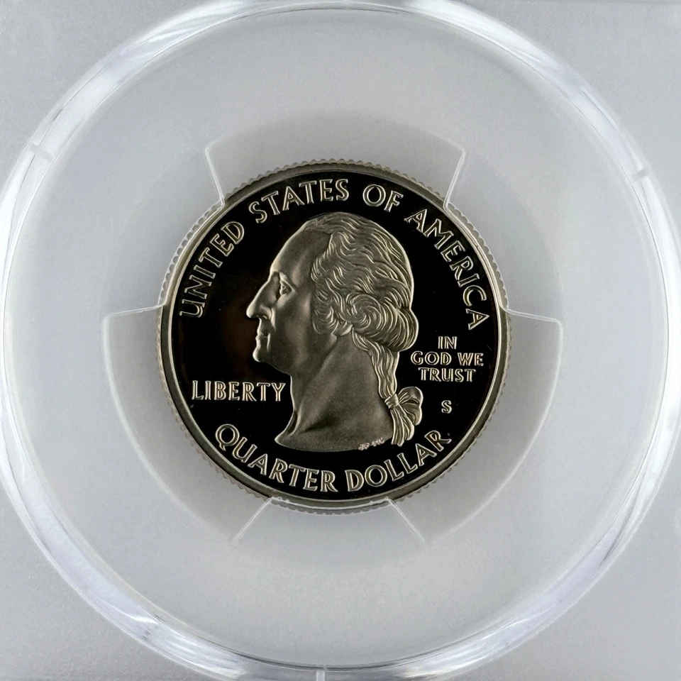 Rhode Island Quarter PR 70 DCAM PCGS Clad 2001 Best Top Grade 25c RI State Flag - Image 4 of 4