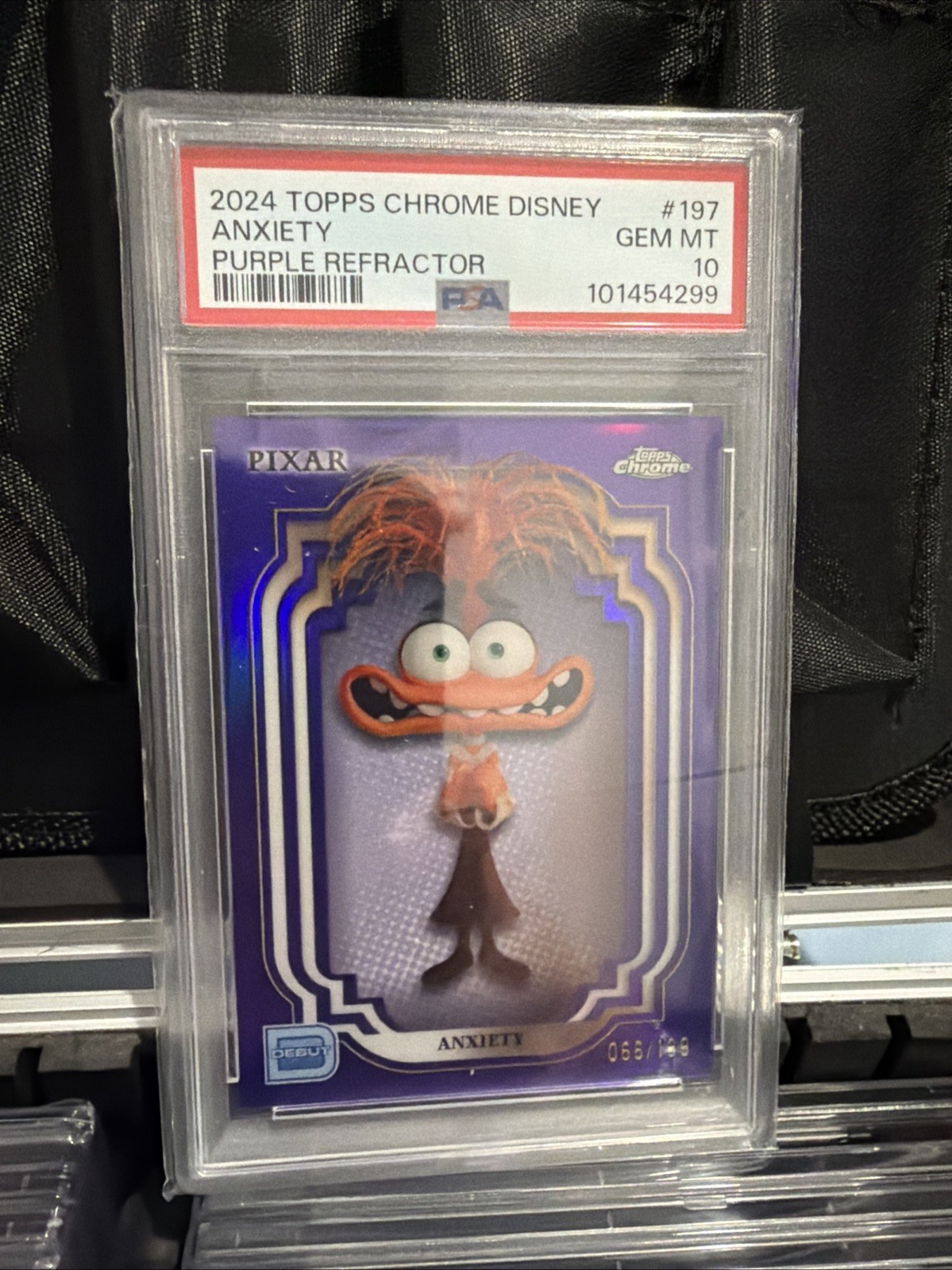 Anxiety #197 (2024 Topps Chrome Disney) — is it worth grading?
