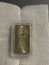 The Perth Mint Australia 1 Ounce Gold Bar 99.99% Pure Gold Bullion Investment 4444.00 per troy oz