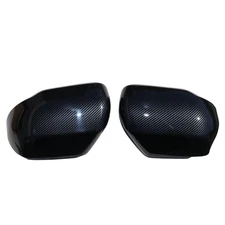 Half Mirror Cover Overlay Fits 22-24 Toyota Sequoia Tundra Carbon Fiber Print