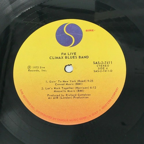CLIMAX BLUES BAND "FM/LIVE" 1973 SAS27411/2 Tested Recordodeon - Picture 5 of 11
