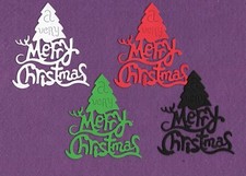 A VERY MERRY CHRISTMAS die cuts scrapbook cards