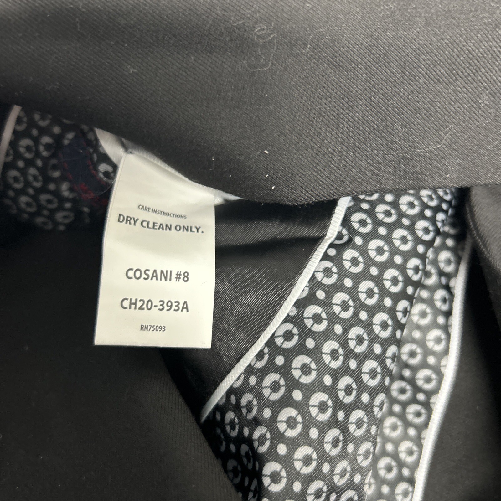 Angelo Rossi Solid Black Hand Tailored Performanc… - image 10