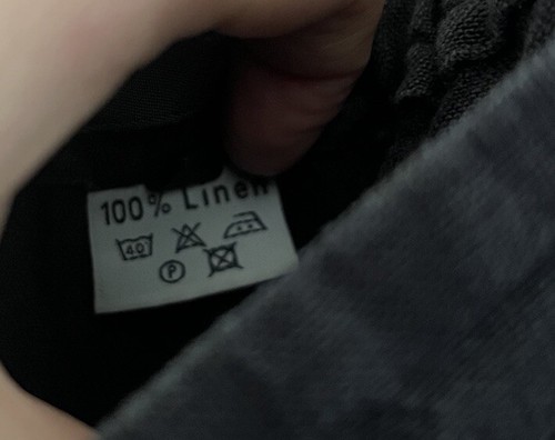 Oska Long Black Linen Skirt, Size IV. Panelled Asymmetrical Hem Langenlook Arty - Picture 7 of 7