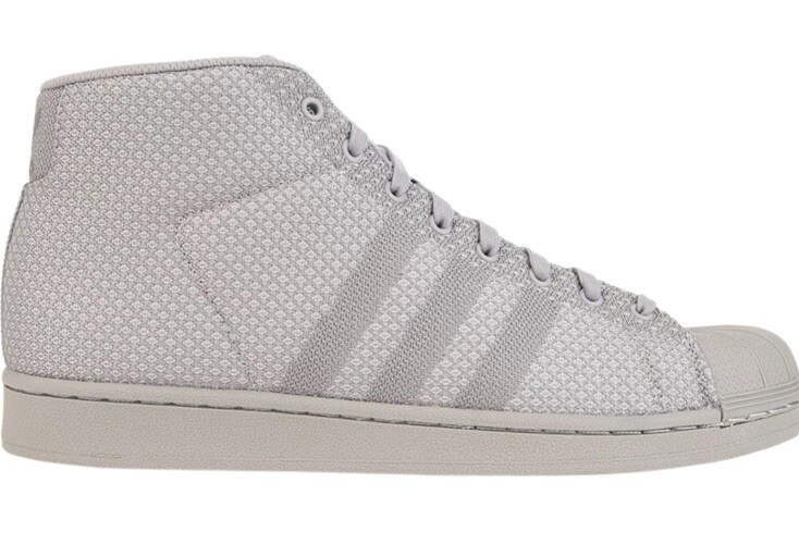 Adidas Pro Model Solid Gray Hightop Basketball Sh… - image 1