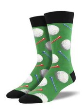 Socksmith Men's Socks Novelty Crew Cut Socks "Tee It Up" / Choose Your Color 
