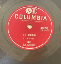 TRIO LOS PANCHOS - VAYA CON DIOS / LO DUDU on COLUMBIA 40098 ( LATIN)   EX